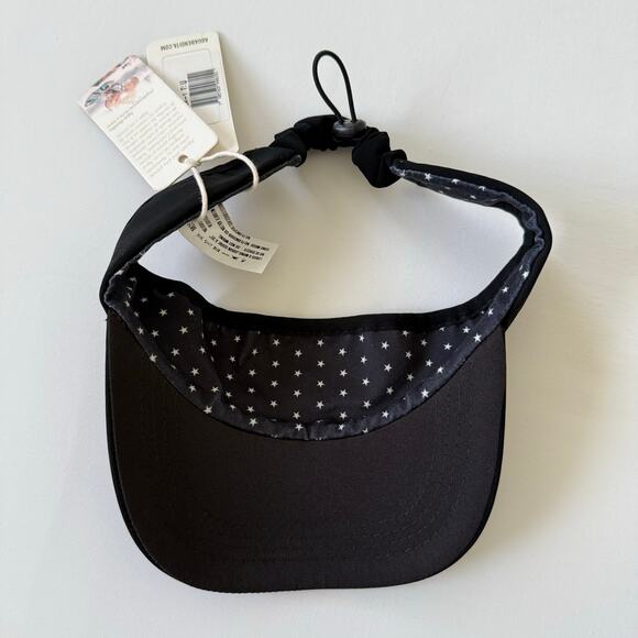 Agua Bendita Astot Hat Visor Black Adjustable O e Size NWT - Picture 8 of 8